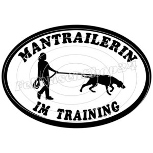 Mantrailerin im Training (Hund ohne Geschirr)