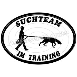Suchteam im Training (Hund ohne Geschirr)